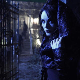 Sarah Brightman stars as Blind Mag in Lions Gate Films' Repo! The Genetic Opera (2008). Photo credit by Steve Wilkie.