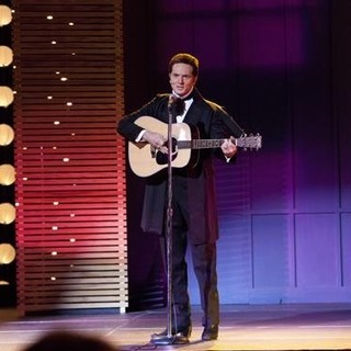 Matt Ross stars as Johnny Cash in Lifetime Television's Ring of Fire (2013). Photo credit by Annette Brown.