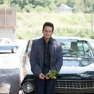 Matt Ross stars as Johnny Cash in Lifetime Television's Ring of Fire (2013). Photo credit by Annette Brown.