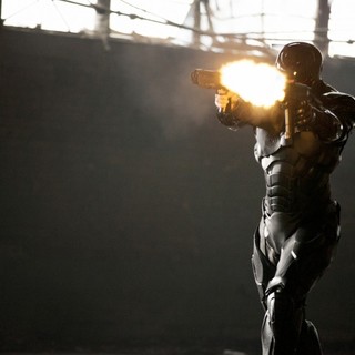Joel Kinnaman stars as RoboCop in Columbia Pictures' RoboCop (2014)