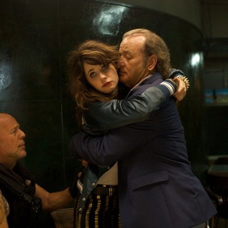Bruce Willis, Zooey Deschanel and Bill Murray in Open Road Films' Rock the Kasbah (2015)