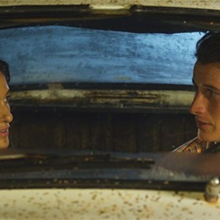 Mirelly Taylor stars as Lacey Del Rio and Brendan Fehr stars as Jay Rathbone in 310 House Media's Roswell FM (2015)