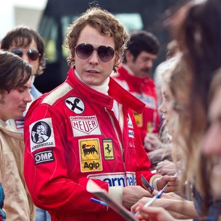 Daniel Bruhl stars as Niki Lauda in Universal Pictures' Rush (2013)