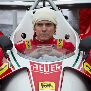 Daniel Bruhl stars as Niki Lauda in Universal Pictures' Rush (2013)