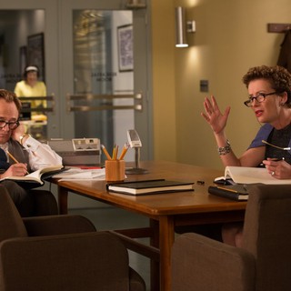 Bradley Whitford stars as Don DaGradi and Emma Thompson stars as P.L. Travers in Walt Disney Pictures' Saving Mr. Banks (2013)