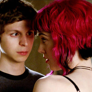 Michael Cera stars as Scott Pilgrim and Mary Elizabeth Winstead stars as Ramona V. Flowers in Universal Pictures' Scott Pilgrim vs. the World (2010)