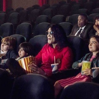 Aidan Hanlon Smith, Michael Mourra, Navi and Taegen Burns in Lifetime's Michael Jackson: Searching for Neverland (2017)