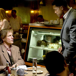 Woody Harrelson stars as Ezra Turner and Will Smith stars as Ben Thomas in Columbia Pictures' Seven Pounds (2008). Photo credit by Merrick Morton.