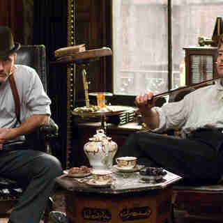 Jude Law stars as Dr. John Watson and Robert Downey Jr. stars as Sherlock Holmes in Warner Bros. Pictures' Sherlock Holmes (2009)