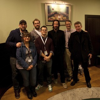 Evelina, Chris Cassidy, Justin Szlasa, Keanu Reeves, Chris Kenneally and Marek Zydowicz in Tribeca Film's Side by Side (2012). Photo credit by Kazik Suwala.
