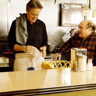 Michael Douglas stars as Ben and Danny DeVito stars as Jimmy in Anchor Bay Films' Solitary Man (2010). Photo credit by Phil Caruso.