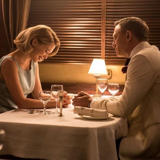 Lea Seydoux stars as Madeleine Swann and Daniel Craig stars as James Bond in Sony Pictures' Spectre (2015)