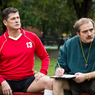 Dominic Philie stars as Frere Sombre and Igor Ovadis stars as Pere de David in Entertainment One's Starbuck (2012)
