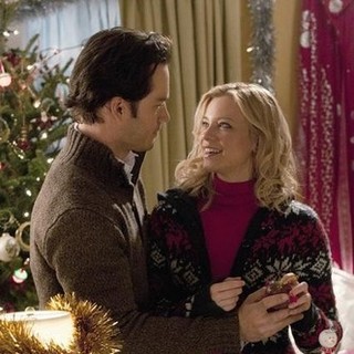 Mark-Paul Gosselaar and Amy Smart stars as Kate Stanton in ABC Family's 12 Dates of Christmas (2012)