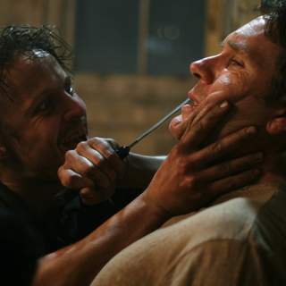 David Lyons as Jimmy and Robert Taylor as Rob in Dimension Films' Storm Warning (2007)