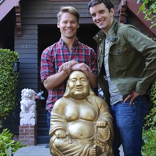 Randy Harrison stars as Alex Reardon and Michael Urie stars as Richard Nearly in Such Good Productions' Such Good People (2014)