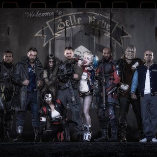 Adam Beach, Jai Courtney, Karen Fukuhara, Cara Delevingne, Joel Kinnaman, Margot Robbie, Will Smith, Adewale Akinnuoye-Agbaje and Jay Hernandez in Warner Bros. Pictures' Suicide Squad (2016)