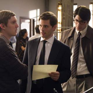 Sam Huntington, James Marsden and Brandon Routh in Warner Bros Pictures' Superman Returns (2006)