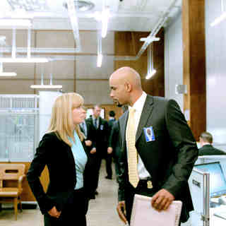 Radha Mitchell stars as Agent Peters and Boris Kodjoe stars as Anthony Stone in Walt Disney Pictures' Surrogates (2009)