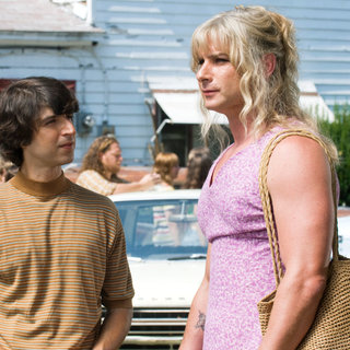 Demetri Martin stars as Elliot Tiber and Liev Schreiber stars as Vilma in Focus Features' Taking Woodstock (2009)