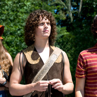 Mamie Gummer, Jonathan Groff and Demetri Martin in Focus Features' Taking Woodstock (2009). Photo credit by Ken Regan.