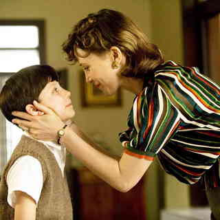Asa Butterfield stars as Bruno and Vera Farmiga stars as Mother in Miramax Films' The Boy in the Striped Pajamas (2008). Photo credit by David Lukacs.