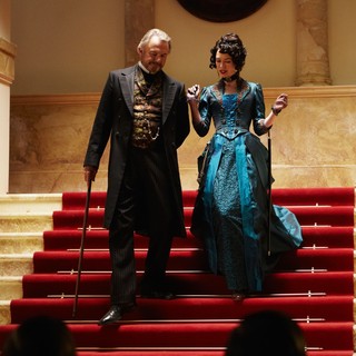 Sam Neill stars as Otto Luger and Lena Headey stars as Monica in Image Entertainment's The Adventurer: The Curse of the Midas Box (2014)