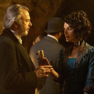 Sam Neill stars as Otto Luger and Lena Headey stars as Monica in Image Entertainment's The Adventurer: The Curse of the Midas Box (2014)