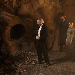 Aneurin Barnard, Sam Neill and Lena Headey in Image Entertainment's The Adventurer: The Curse of the Midas Box (2014)