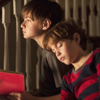 Jaeden Lieberher stars as Henry Carpenter and Jacob Tremblay stars as Peter Carpenter in Focus Features' The Book of Henry (2017)