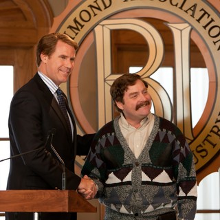 Will Ferrell stars as Cam Brady and Zach Galifianakis stars as Marty Huggins in Warner Bros. Pictures' The Campaign (2012)