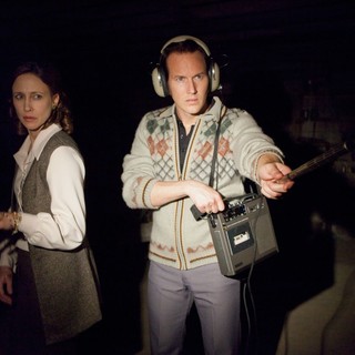 Vera Farmiga stars as Lorraine Warren and Patrick Wilson stars as Ed Warren in Warner Bros. Pictures' The Conjuring (2013)