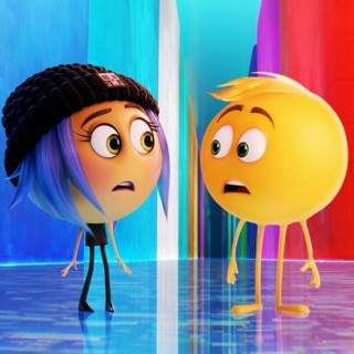 Jailbreak, Gene and Hi-5 from Sony Pictures Animation's The Emoji Movie (2017)