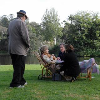 Charlotte Rampling stars as Elizabeth Hunter and Geoffrey Rush stars as Basil Hunter in Sycamore Entertainment's The Eye of the Storm (2012)
