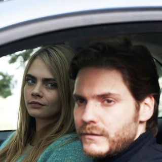 Cara Delevingne stars as Melanie and Daniel Bruhl stars as Thomas in Screen Media Films' The Face of An Angel (2015)