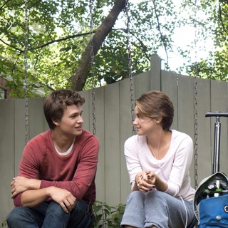 Ansel Elgort stars as Augustus Waters and Shailene Woodley stars as Hazel Grace Lancaster in 20th Century Fox's The Fault in Our Stars (2014)