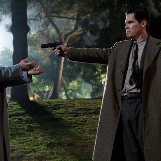 Sean Penn stars as Mickey Cohen and Josh Brolin stars as John O'Mara in Warner Bros. Pictures' Gangster Squad (2013)