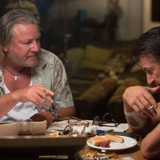 Ray Winstone stars as Stanley and Sean Penn stars as Martin Terrier in Open Road Films' The Gunman (2015)