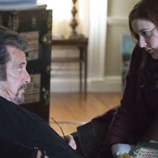 Al Pacino stars as Simon Axler and Greta Gerwig stars as Pegeen Mike Stapleford in Millennium Films' The Humbling (2015)