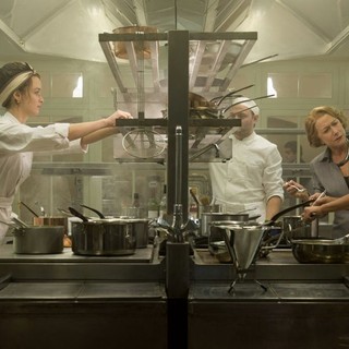 Charlotte Le Bon, Helen Mirren and Manish Dayal in Walt Disney Pictures' The Hundred-Foot Journey (2014)