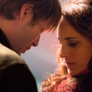 Mads Mikkelsen stars as Lucas and Annika Wedderkopp stars as Klara in Magnolia Pictures' The Hunt (2013)