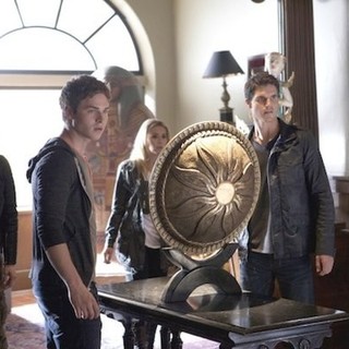 Keenan Tracey stars as Tripp Flynn and Robbie Amell stars as Paxton Flynn in Hallmark Channel's The Hunters (2013)