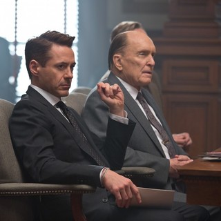 Robert Downey Jr. stars as Hank Palmer and Robert Duvall stars as Judge Joseph Palmer in Warner Bros. Pictures' The Judge (2014)