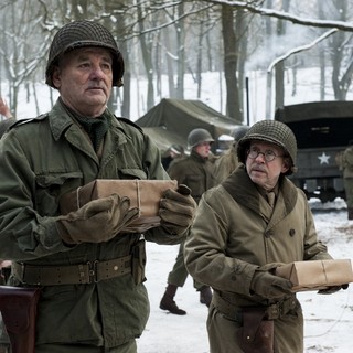 Bill Murray stars as Richard Campbell and Bob Balaban stars as Preston Savitz in Columbia Pictures' The Monuments Men (2014)