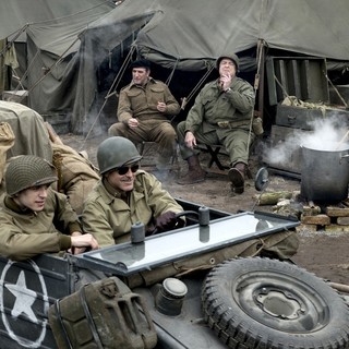 George Clooney, John Goodman and Bob Balaban in Columbia Pictures' The Monuments Men (2014)