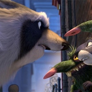 Raccoon and Surly from Open Road Films' The Nut Job (2014)