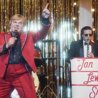 Jack Black (Jan Lewan) and Jason Schwartzman in Netflix's The Polka King (2018)