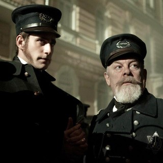 Oliver Jackson-Cohen stars as John Cantrell and Brendan Gleeson stars as Captain Hamilton in Relativity Media's The Raven (2012)