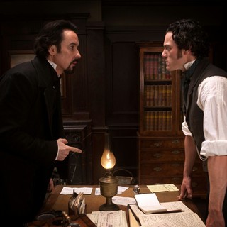 John Cusack stars as Edgar Allan Poe and Luke Evans stars as Detective Emmett Fields in Relativity Media's The Raven (2012)