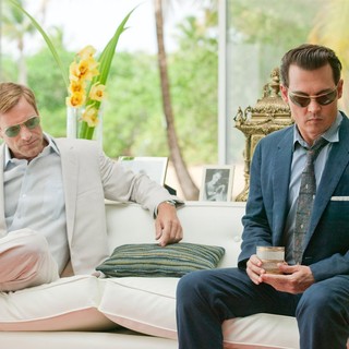 Aaron Eckhart stars as Sanderson and Johnny Depp stars as Paul Kemp in FilmDistrict's The Rum Diary (2011)